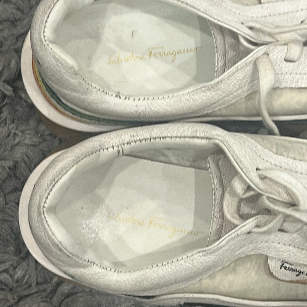 Salvatore Ferragamo Degrees Rainbow Sneaker Shoes - Picture 3 of 11